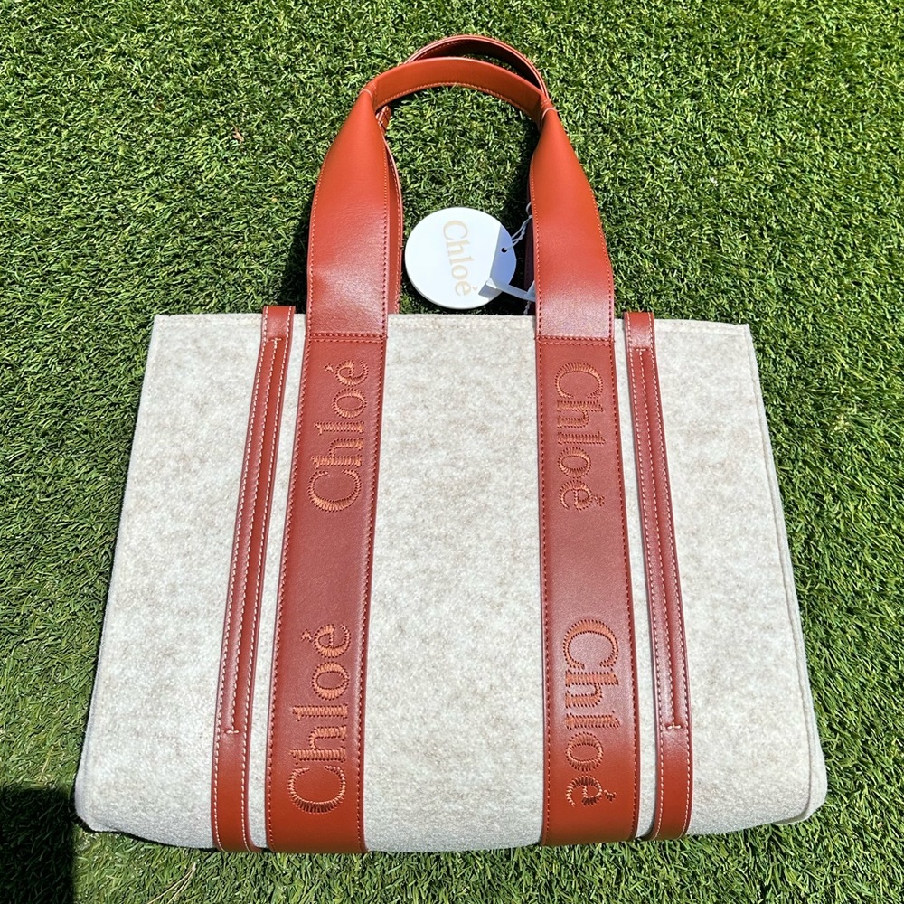 Brand New Chloe Medium woody tote